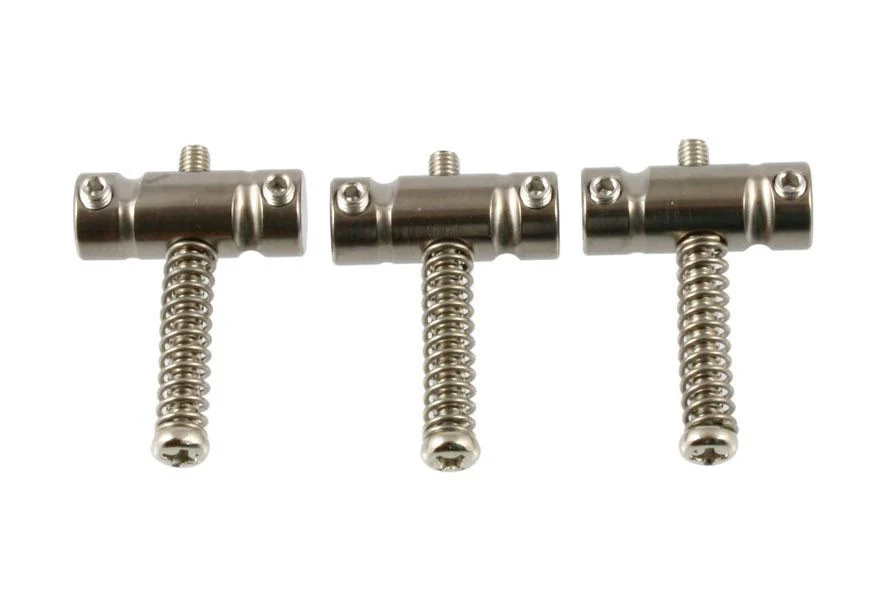 GOTOH BP2326009 TITANIUM COMPENSATED SADDLES (SET OF 3) FOR TELE WITH SCREWS & SPRINGS