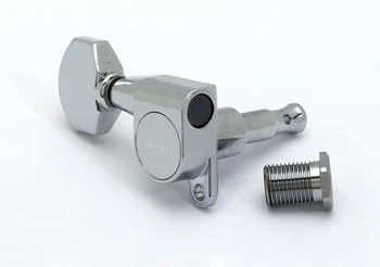 GOTOH TK7760L10 MINI TUNING KEYS SCHALLER STYLE CHROME 6-IN-LINE LEFT-HANDED 14:1