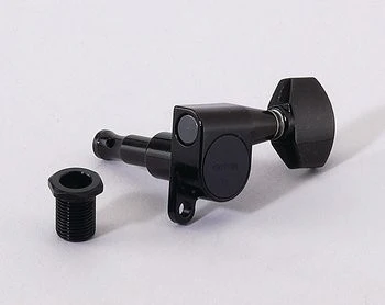 GOTOH TK7762003 MINI TUNING KEYS SCHALLER STYLE BLACK 3 X 3 WITH HARDWARE 14:1