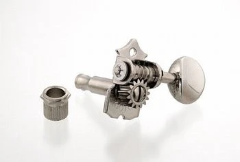 GOTOH TK7786001 OPEN GEAR 6-IN-LINE OVAL BUTTONS NICKEL WITH HARDWARE 15:1