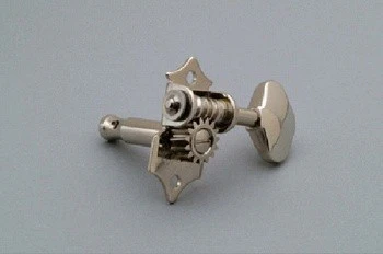 GOTOH TK7808001 OPEN GEAR 3 X 3 SCALLOPED BUTTONS NICKEL HARDWARE 15:1 15/16 SCREW SPACING