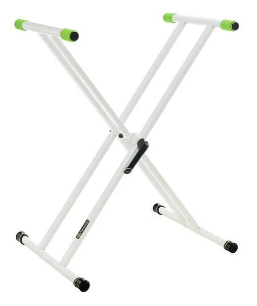 GRAVITY KSX2W SOPORTE DE TECLADO DOBLE TIJERA DOBLE BLANCO - Image 2