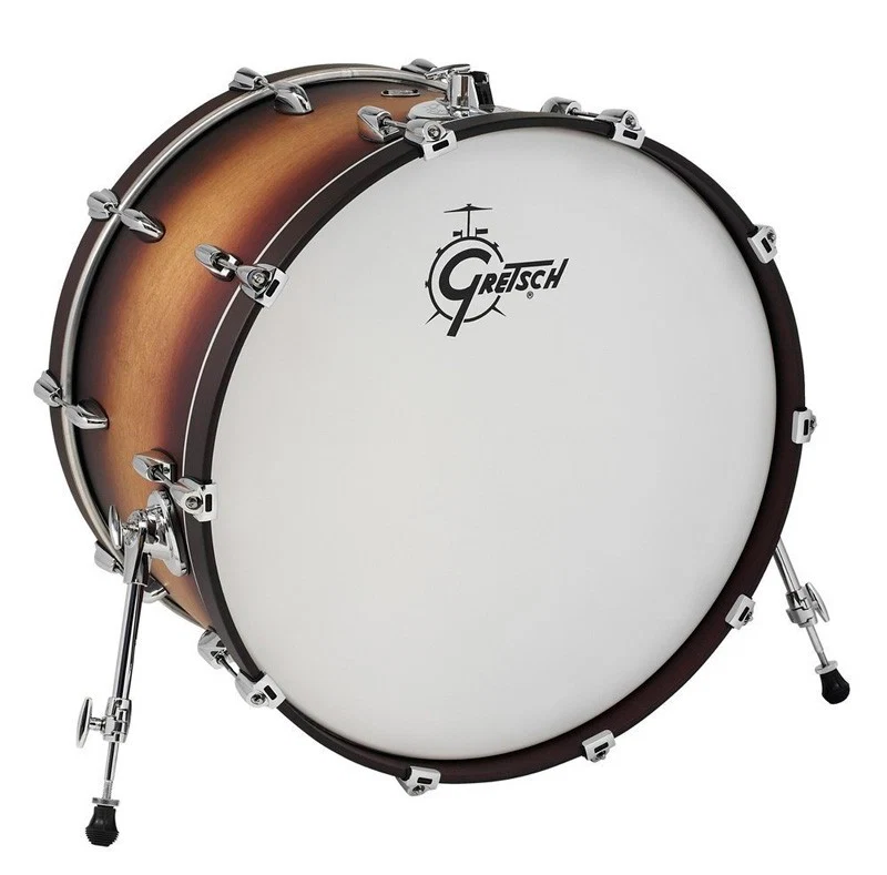 GRETSCH 24X14 NEW RENOWN MAPLE 2016 BOMBO BATERIA SATIN TOBACCO BURST