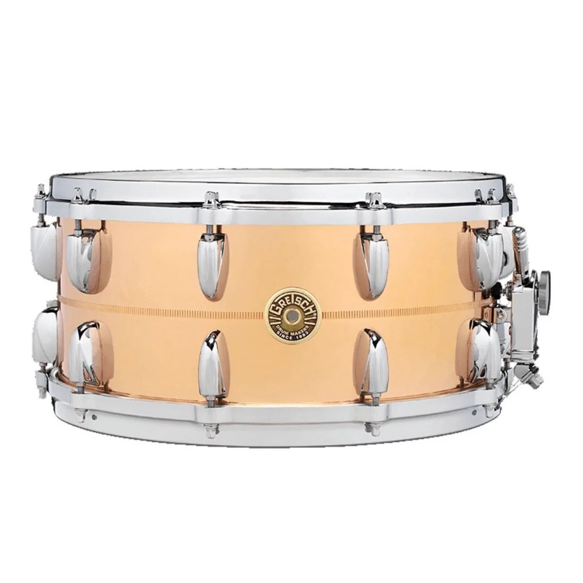 GRETSCH DRUMS 14X6.5 USA CAJA BATERIA BRONCE