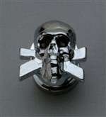 GROVER AP6676010 SKULL STRAP BUTTON SYSTEM (2) CHROME