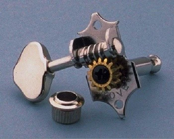 GROVER TK7918001 STA-TITE V97-18NA SCALLOPED BUTTONS 3 X 3 TUNING KEYS NICKEL 18:1