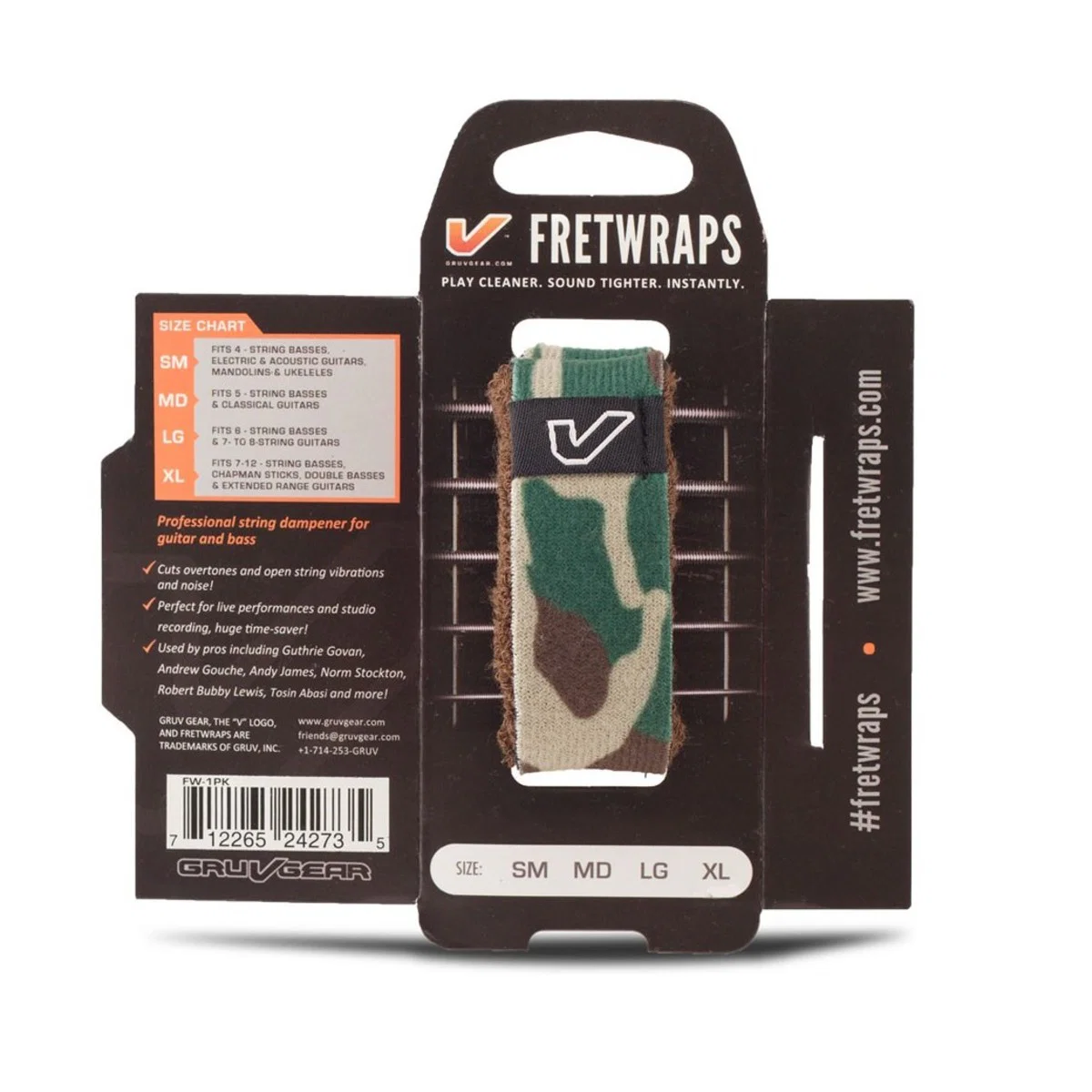 GRUV GEAR FW-1PK-CMG-SM FRETWRAPS HD CAMO VERDE PEQUEÑO - Image 2