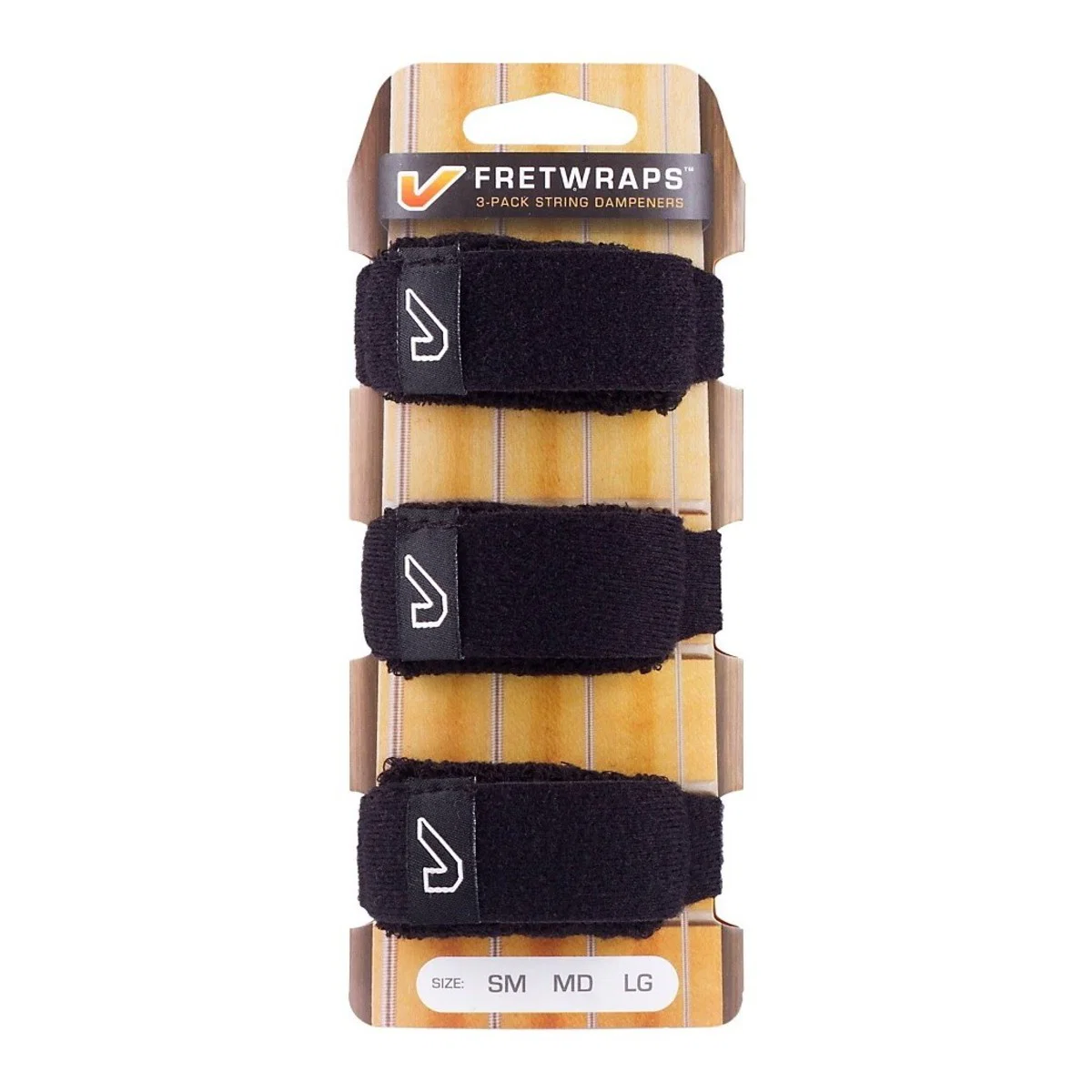 GRUV GEAR FW-3PK-SM PACK 3 FRETWRAPS STRING MUTERS NEGROS PEQUEÑOS - Image 3