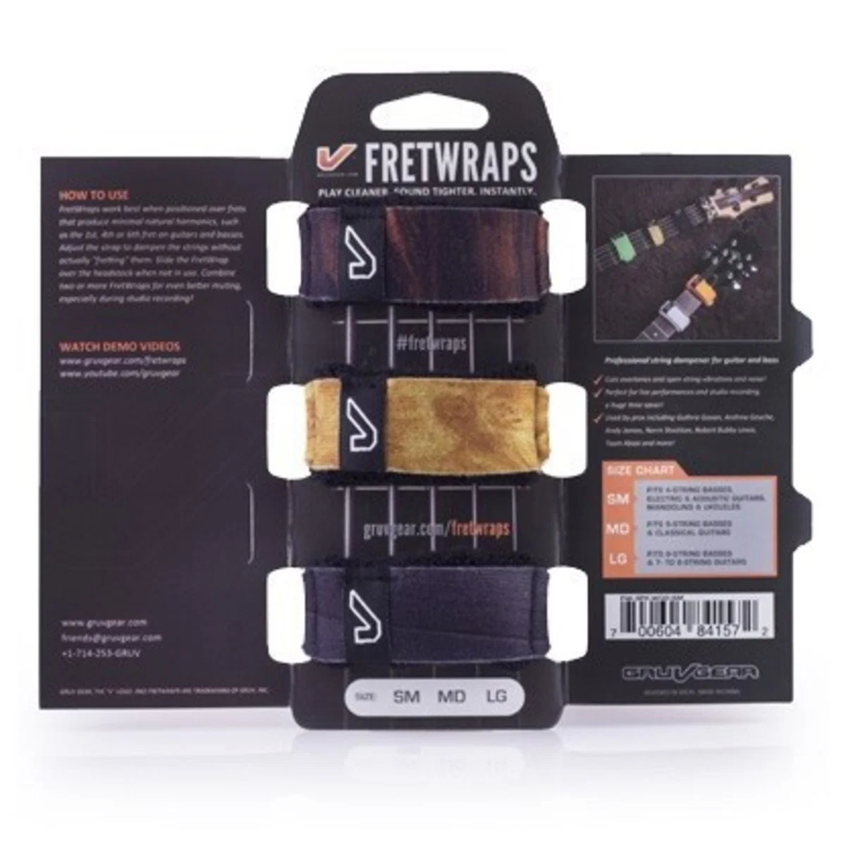 GRUV GEAR FW-3PK-WOD-LG PACK 3 FRETWRAPS WOOD PRINTS GRANDES - Image 2