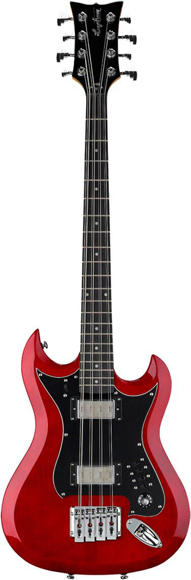HAGSTROM H8II WCT BAJO ELECTRICO 8 CUERDAS WILD CHERRY TRANSPARENT