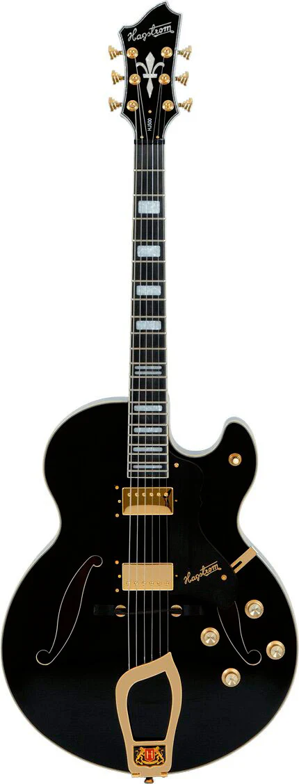 HAGSTROM HJ500 BLK SIGNATURE JIMMY DAQUISTO GUITARRA ELECTRICA NEGRA