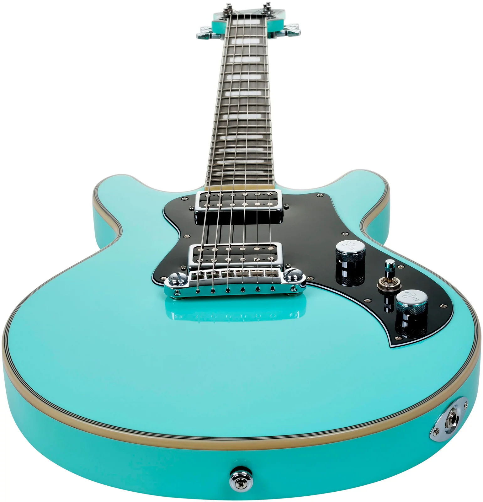 HAGSTROM MEGIN ABE GUITARRA ELECTRICA AGED SKY BLUE - Image 5