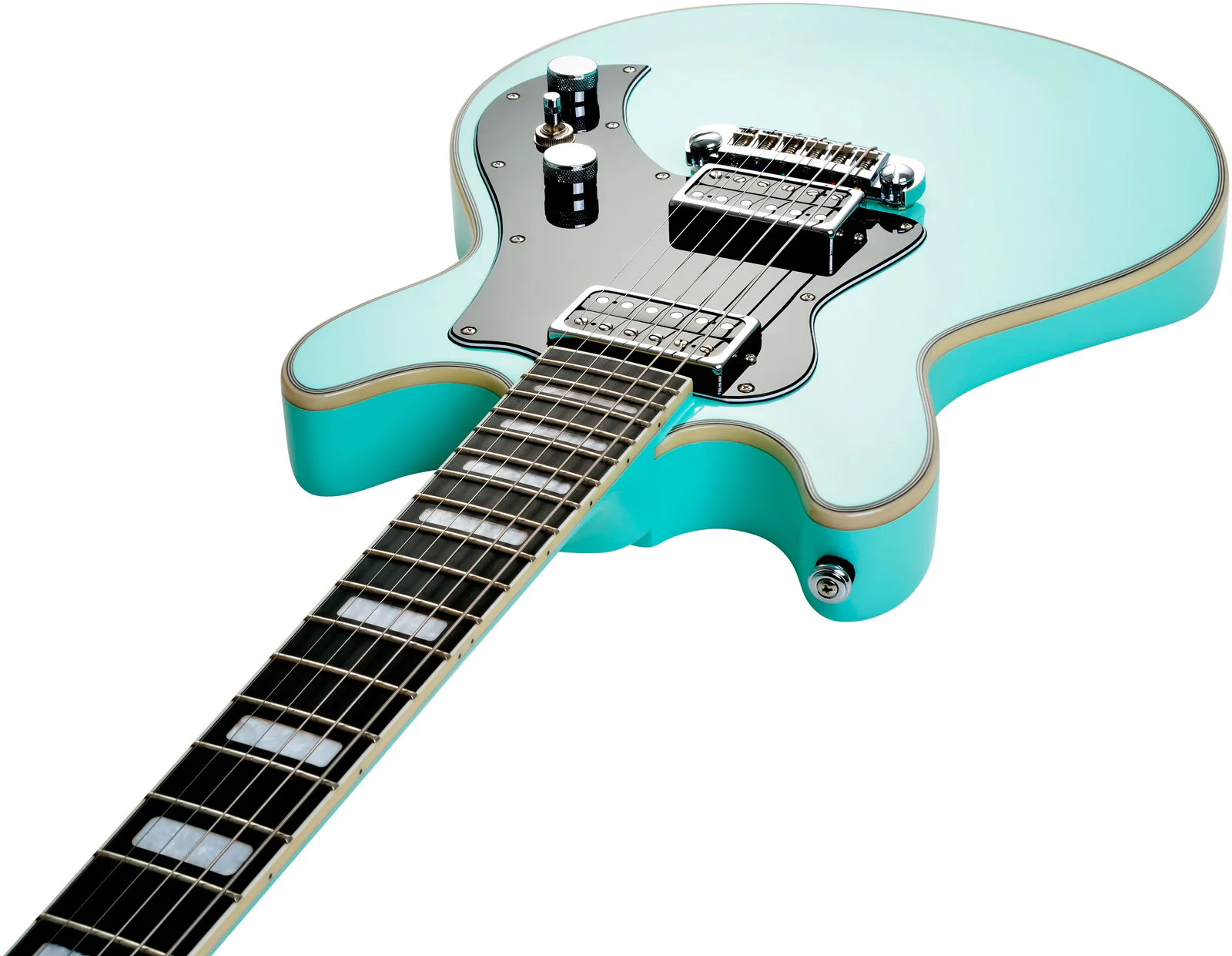 HAGSTROM MEGIN ABE GUITARRA ELECTRICA AGED SKY BLUE - Image 6