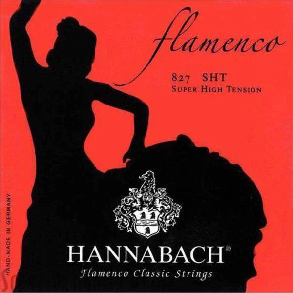 HANNABACH 827SHT ROJO JUEGO CUERDAS GUITARRA FLAMENCA