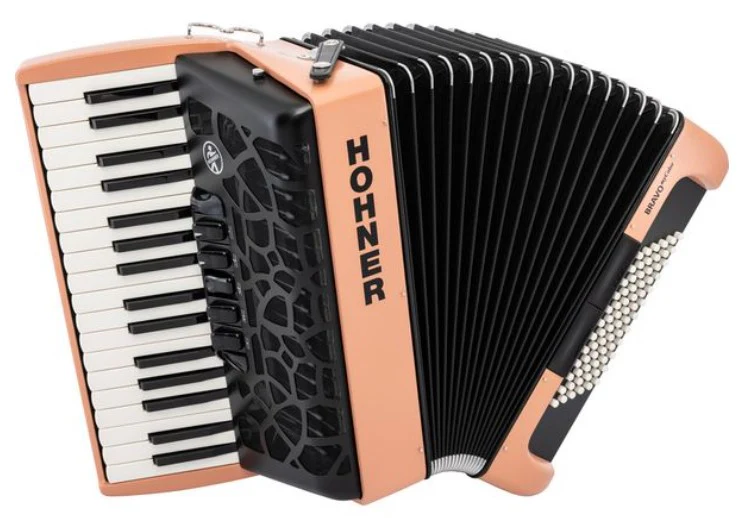 HOHNER BRAVO MYCOLOR III 72 SUNRISE ACORDEON DE PIANO CROMATICO - Image 4