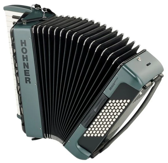 HOHNER BRAVO MYCOLOR III 72 TWILIGHT ACORDEON DE PIANO CROMATICO - Image 3