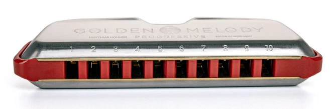 HOHNER GOLDEN MELODY PROGRESSIVE BB ARMONICA DIATONICA SI BEMOL - Image 3