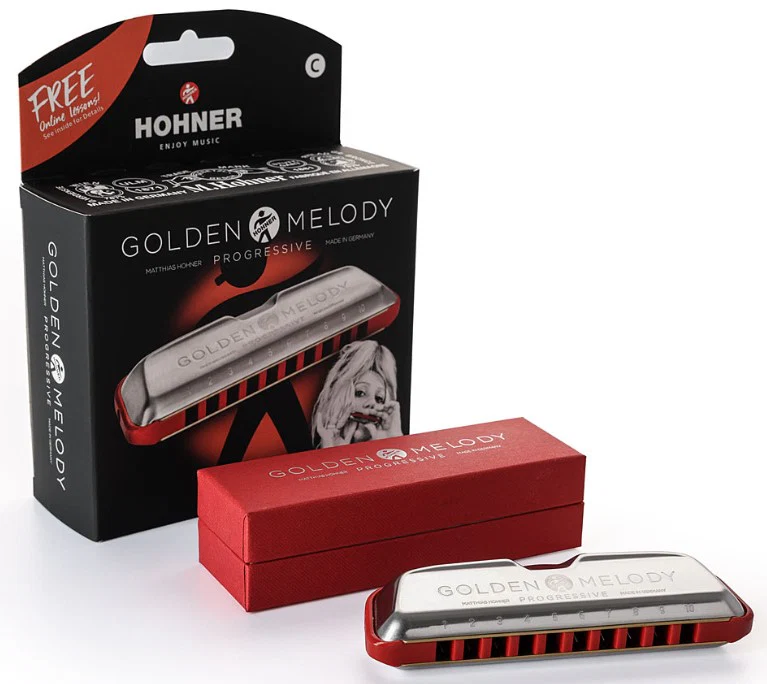 HOHNER GOLDEN MELODY PROGRESSIVE BB ARMONICA DIATONICA SI BEMOL - Image 6