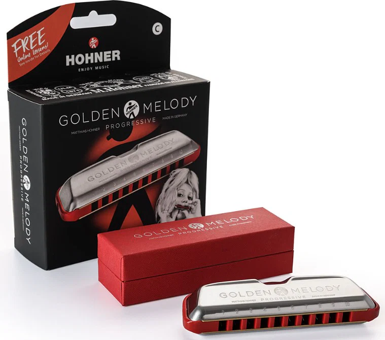 HOHNER GOLDEN MELODY PROGRESSIVE F SOSTENIDO ARMONICA DIATONICA FA SOSTENIDO - Image 6
