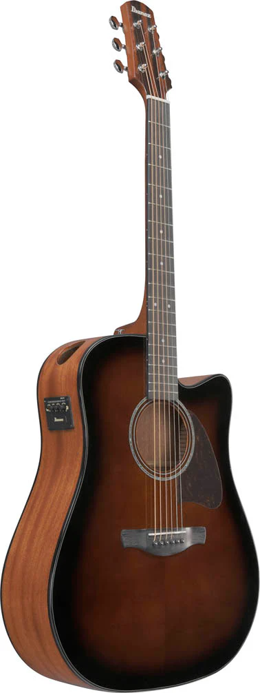 IBANEZ AAD51CE DVS GUITARRA ELECTROACUSTICA GRAND DREADNOUGHT DARK VIOLIN SUNBURST HIGH GLOSS - Image 3