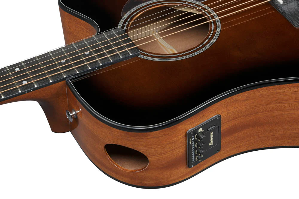 IBANEZ AAD51CE DVS GUITARRA ELECTROACUSTICA GRAND DREADNOUGHT DARK VIOLIN SUNBURST HIGH GLOSS - Image 6