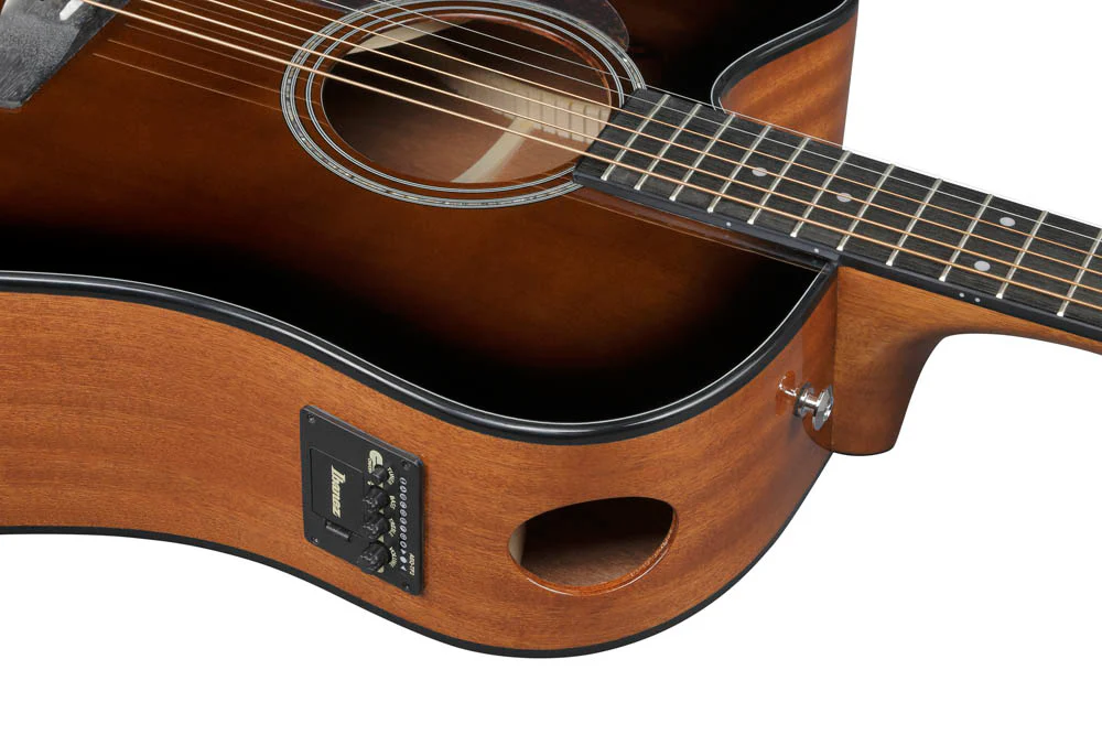 IBANEZ AAD51LCE DVS GUITARRA ELECTROACUSTICA PARA ZURDOS GRAND DREADNOUGHT DARK VIOLIN SUNBURST - Image 6