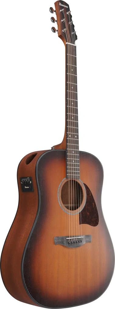 IBANEZ AAD54E OMH GUITARRA ELECTROACUSTICA GRAND DREADNOUGHT OPEN PORE MAHOGANY SUNBURST - Image 3