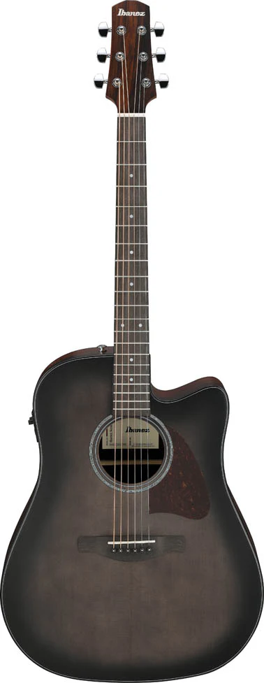 IBANEZ AAD70CE TBN GUITARRA ELECTROACUSTICA GRAND DREADNOUGHT TRANSPARENT CHARCOAL BURST