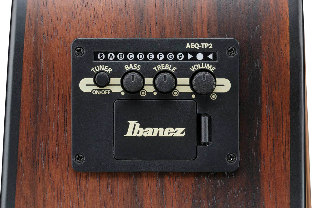 IBANEZ AAD70CE TBN GUITARRA ELECTROACUSTICA GRAND DREADNOUGHT TRANSPARENT CHARCOAL BURST - Image 4