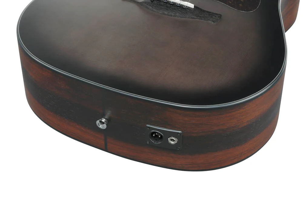 IBANEZ AAD70CE TBN GUITARRA ELECTROACUSTICA GRAND DREADNOUGHT TRANSPARENT CHARCOAL BURST - Image 5
