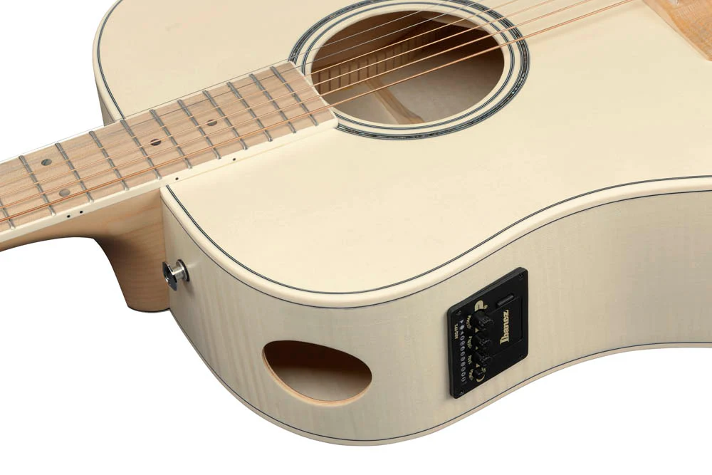 IBANEZ AAD77M1E OAW GUITARRA ELECTROACUSTICA GRAND DREADNOUGHT OPEN PORE ANTIQUE WHITE - Image 6