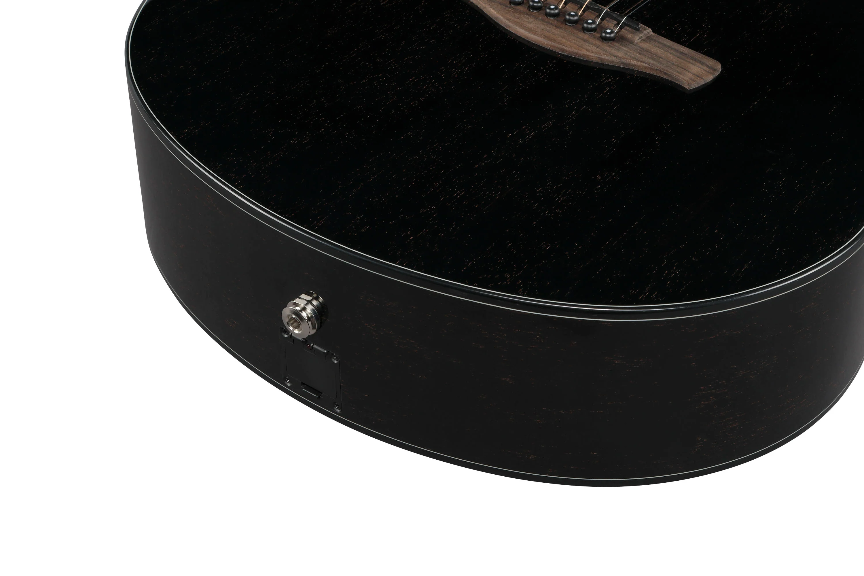 IBANEZ AAM340CE RUB GUITARRA ELECTROACUSTICA RUSTIC BLACK HIGH GLOSS - Image 11