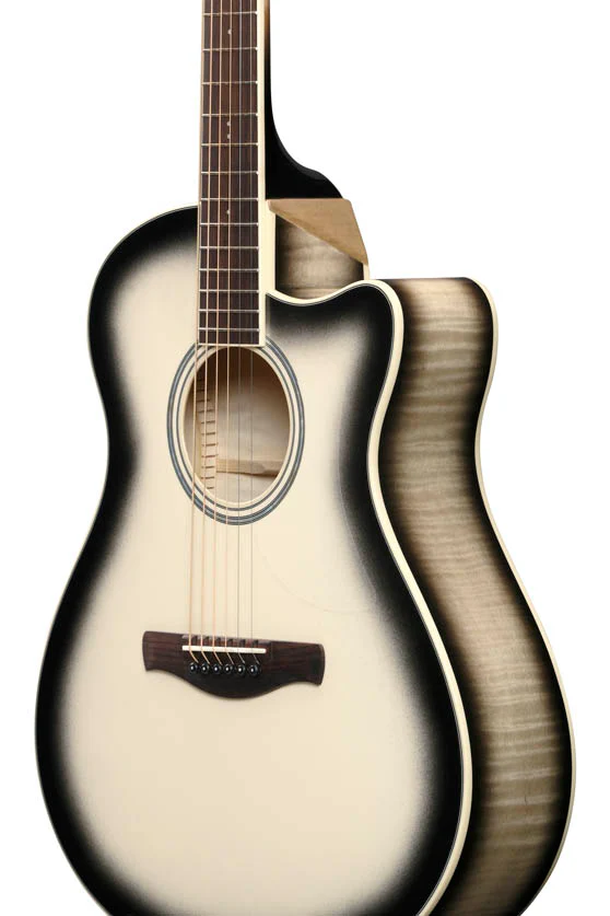 IBANEZ AAM370M1CE TPA GUITARRA ELECTROACUSTICA AUDITORIO TRANSPARENT PANDA - Image 6