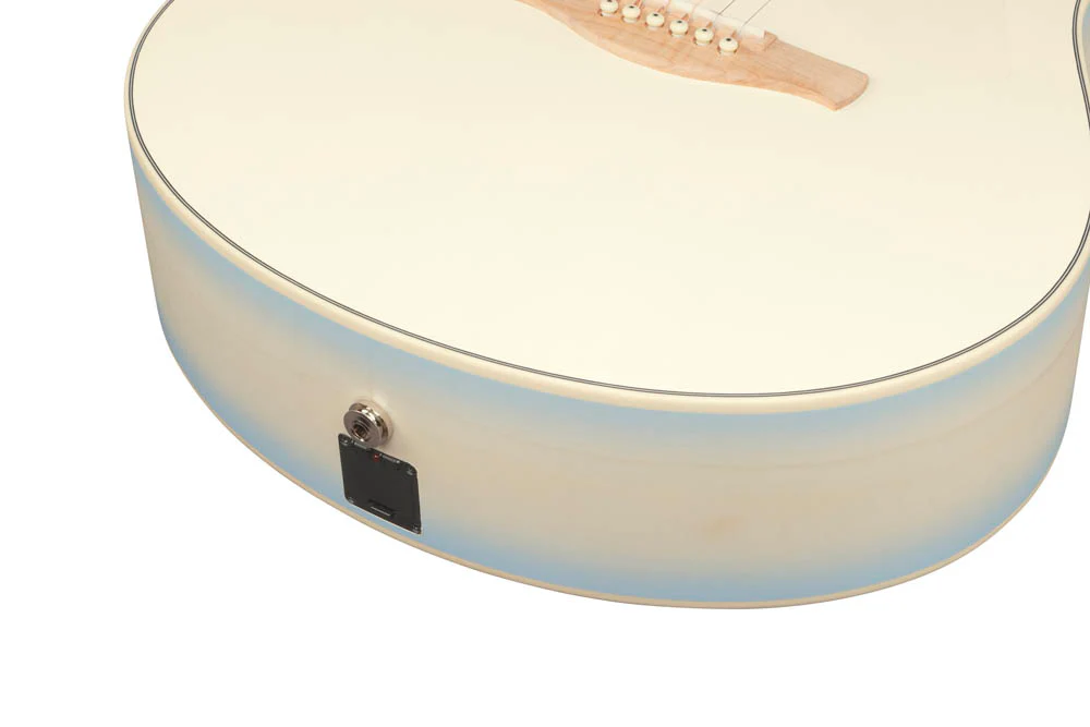 IBANEZ AAM370M2E AIB GUITARRA ELECTROACUSTICA AUDITORIO TRANSPARENT ANTIQUE WHITE ICE BLUE - Image 11