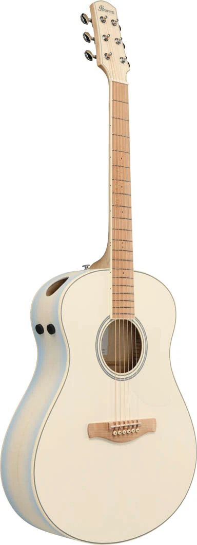 IBANEZ AAM370M2E AIB GUITARRA ELECTROACUSTICA AUDITORIO TRANSPARENT ANTIQUE WHITE ICE BLUE - Image 2