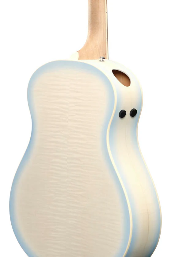 IBANEZ AAM370M2E AIB GUITARRA ELECTROACUSTICA AUDITORIO TRANSPARENT ANTIQUE WHITE ICE BLUE - Image 7