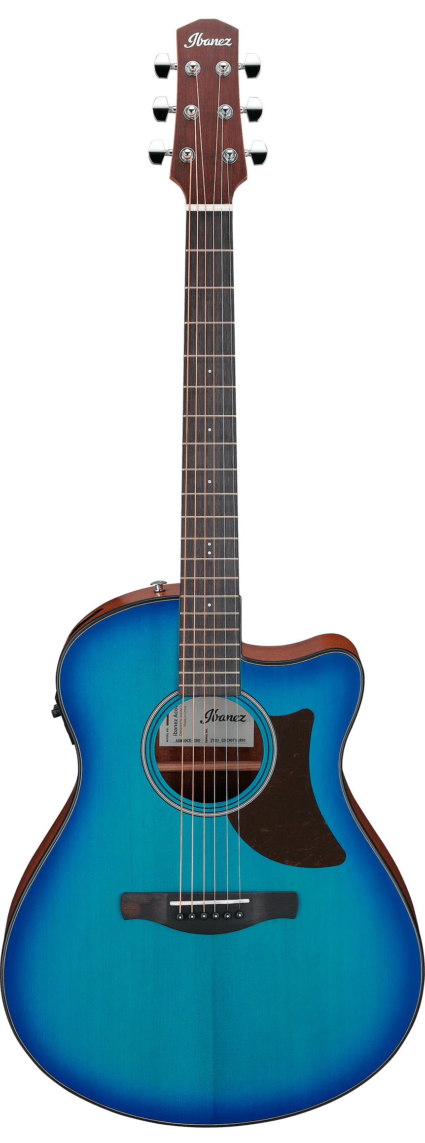 IBANEZ AAM50CE SBO GUITARRA ELECTROACUSTICA AUDITORIO SAPPHIRE BLUE BURST
