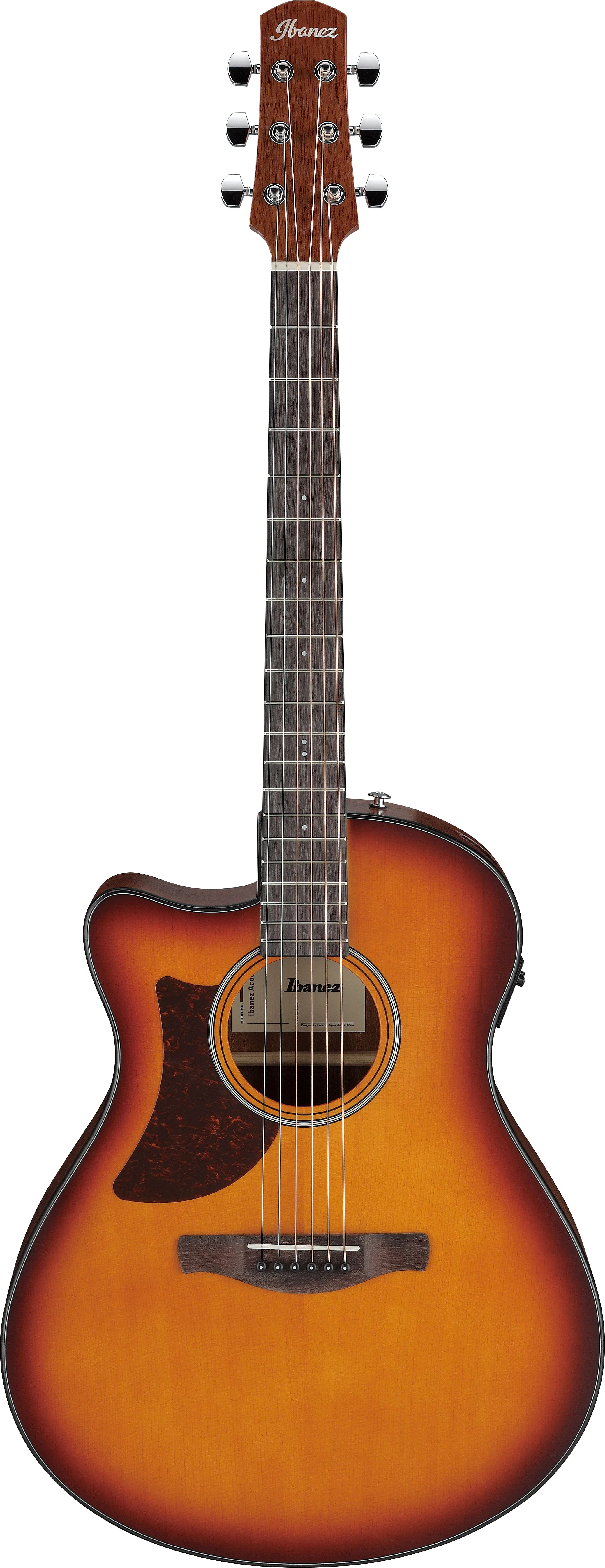 IBANEZ AAM50LCE OLB GUITARRA ELECTROACUSTICA PARA ZURDOS OPEN PORE LIGHT BROWN SUNBURST