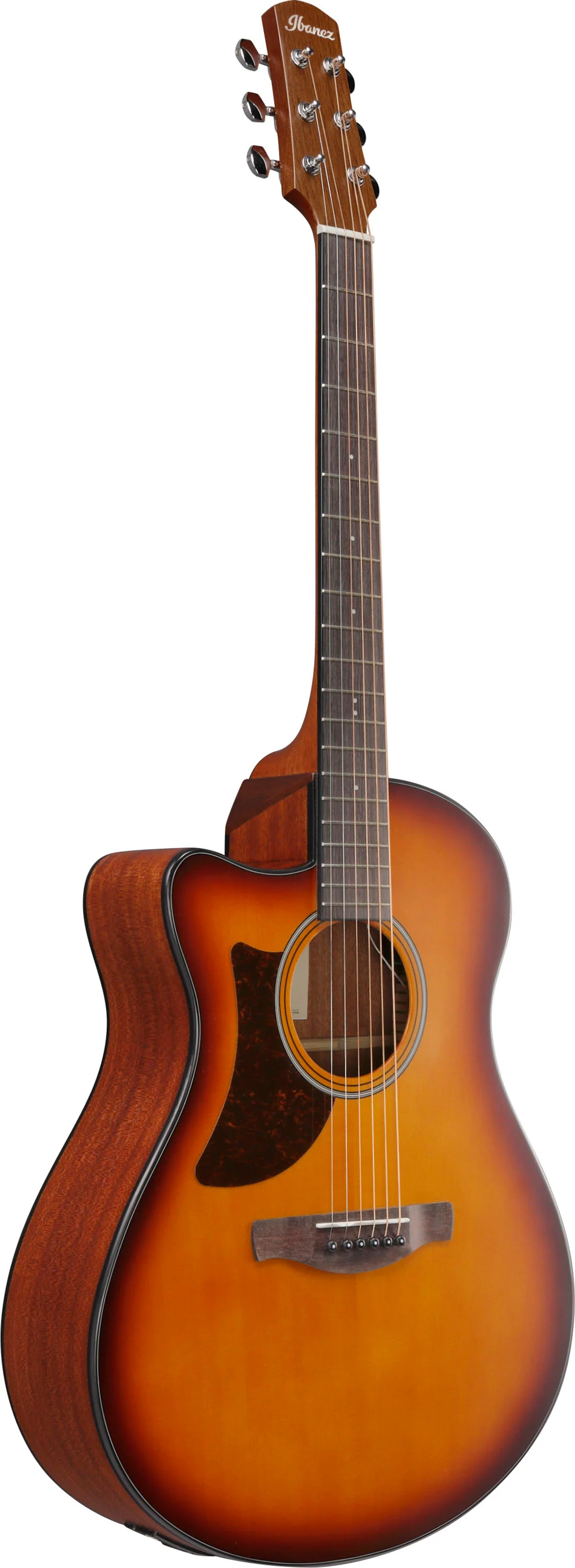 IBANEZ AAM50LCE OLB GUITARRA ELECTROACUSTICA PARA ZURDOS OPEN PORE LIGHT BROWN SUNBURST - Image 2