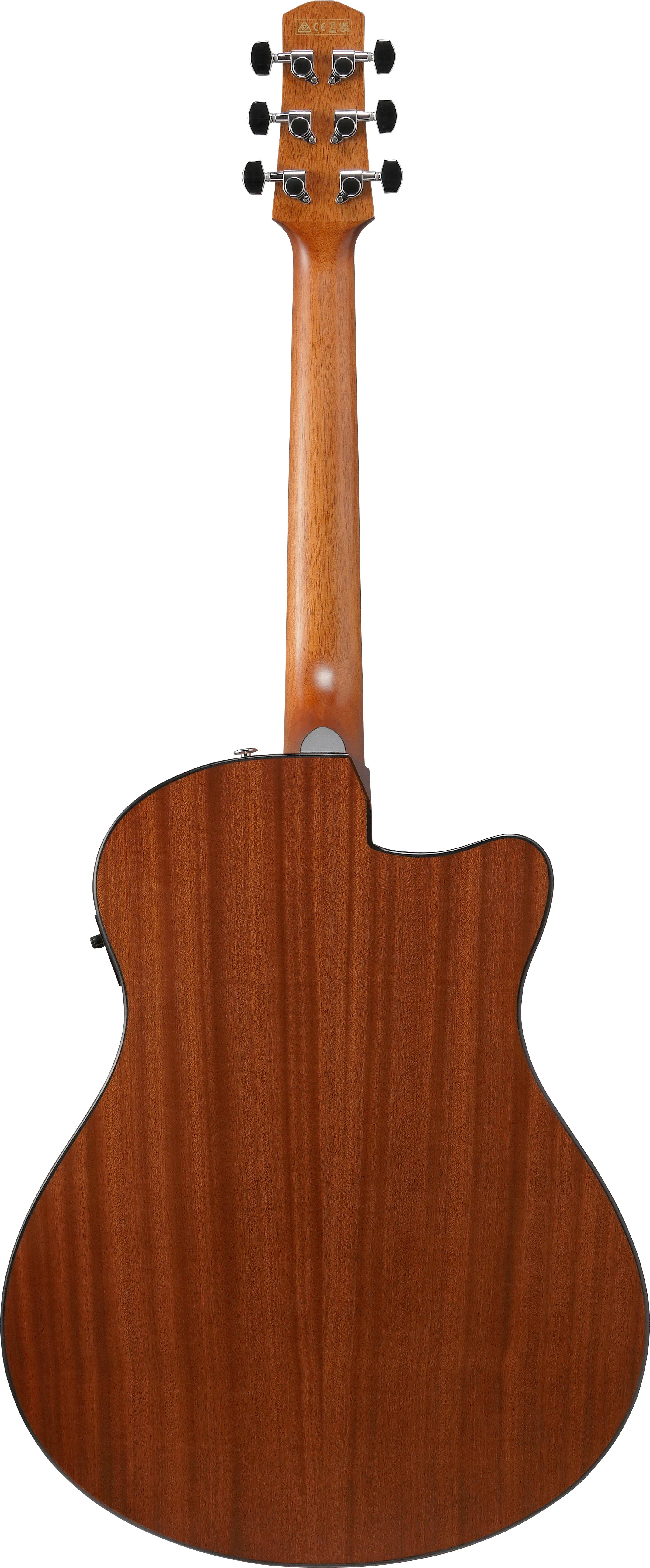 IBANEZ AAM50LCE OLB GUITARRA ELECTROACUSTICA PARA ZURDOS OPEN PORE LIGHT BROWN SUNBURST - Image 3