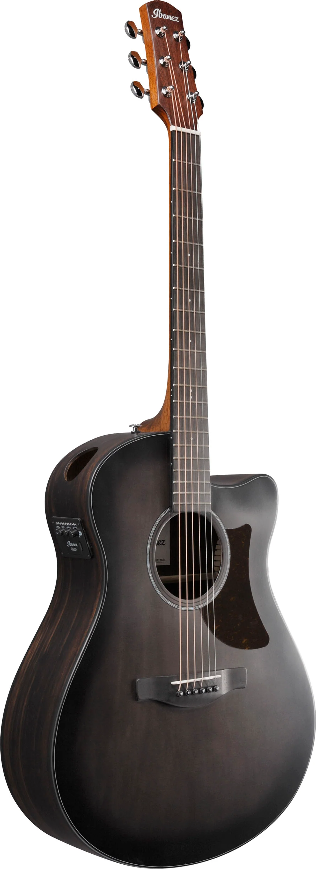 IBANEZ AAM70CE TBN GUITARRA ELECTROACUSTICA AUDITORIO TRANSPARENT CHARCOAL BURST - Image 2