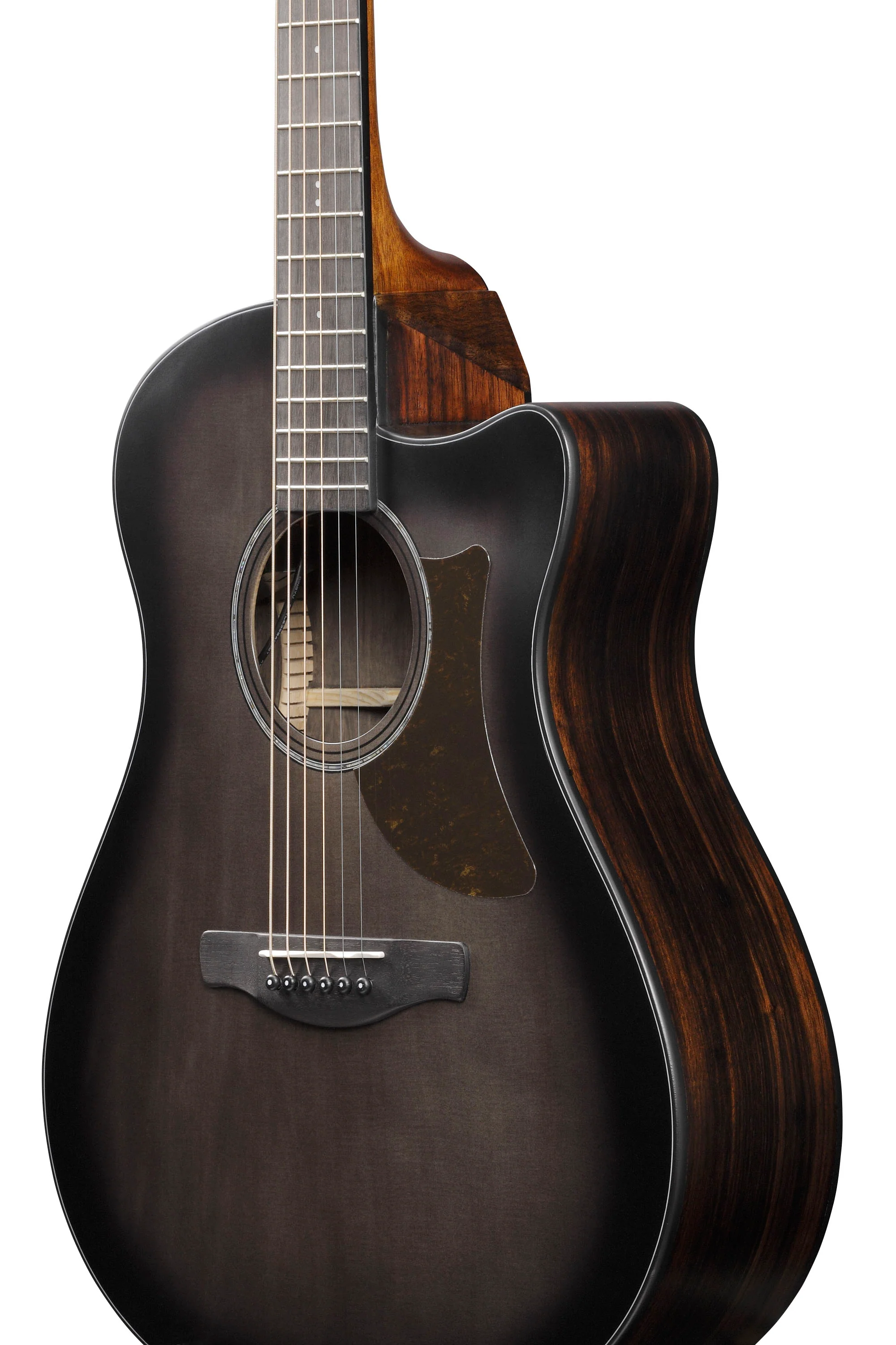 IBANEZ AAM70CE TBN GUITARRA ELECTROACUSTICA AUDITORIO TRANSPARENT CHARCOAL BURST - Image 8