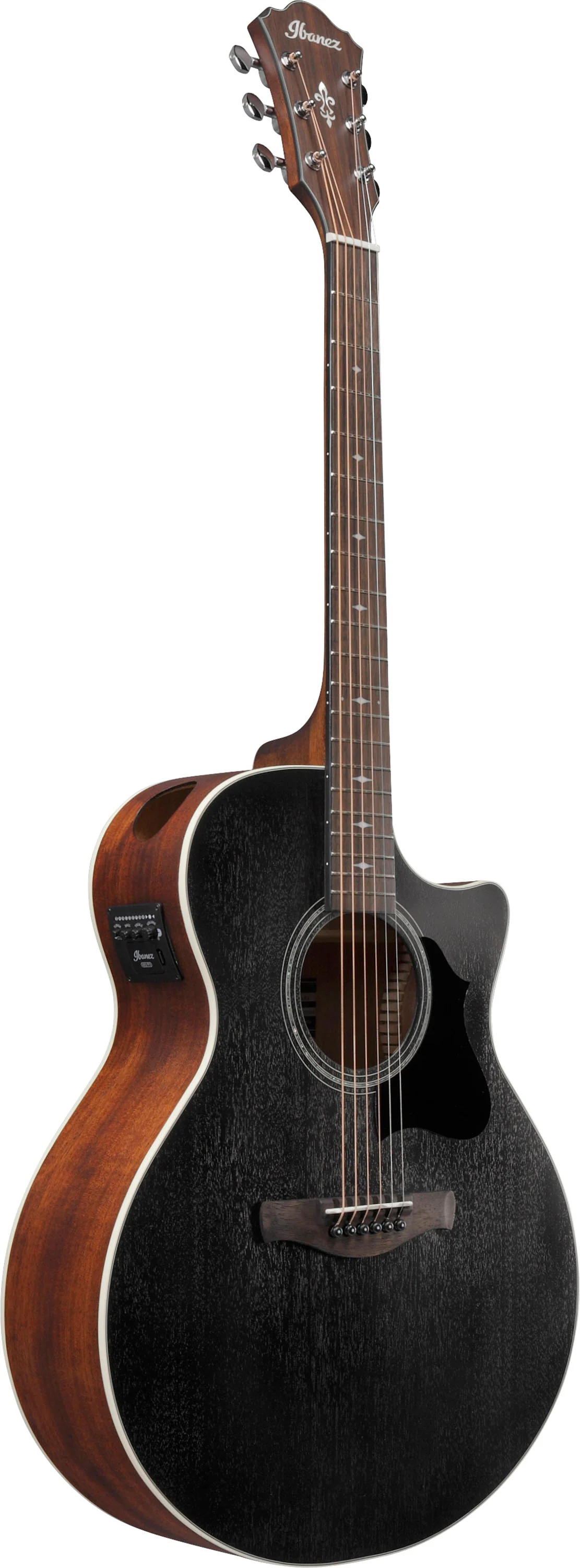 IBANEZ AE140 WKH GUITARRA ELECTROACUSTICA WEATHERED BLACK - Image 2