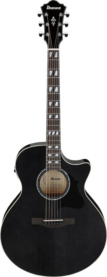 IBANEZ AE170 TBK GUITARRA ELECTROACUSTICA TRANSPARENT BLACK HIGH GLOSS