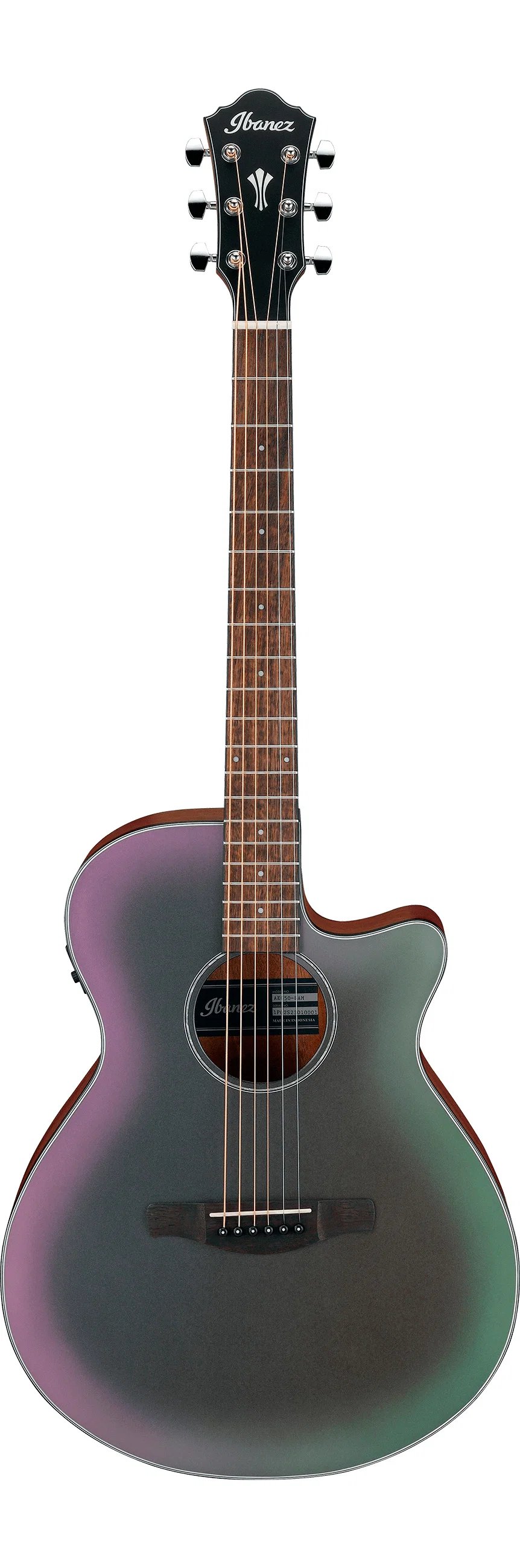 IBANEZ AEG50 BAM GUITARRA ELECTROACUSTICA BLACK AURORA BURST MATTE