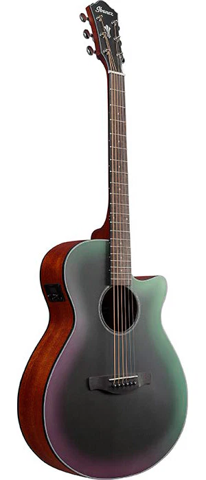 IBANEZ AEG50 BAM GUITARRA ELECTROACUSTICA BLACK AURORA BURST MATTE - Image 2