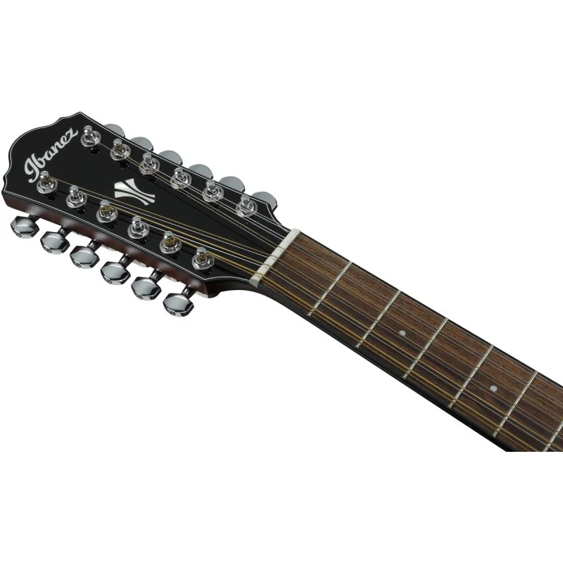 IBANEZ AEG5012 BKH GUITARRA ELECTROACUSTICA 12 CUERDAS NEGRA - Image 6