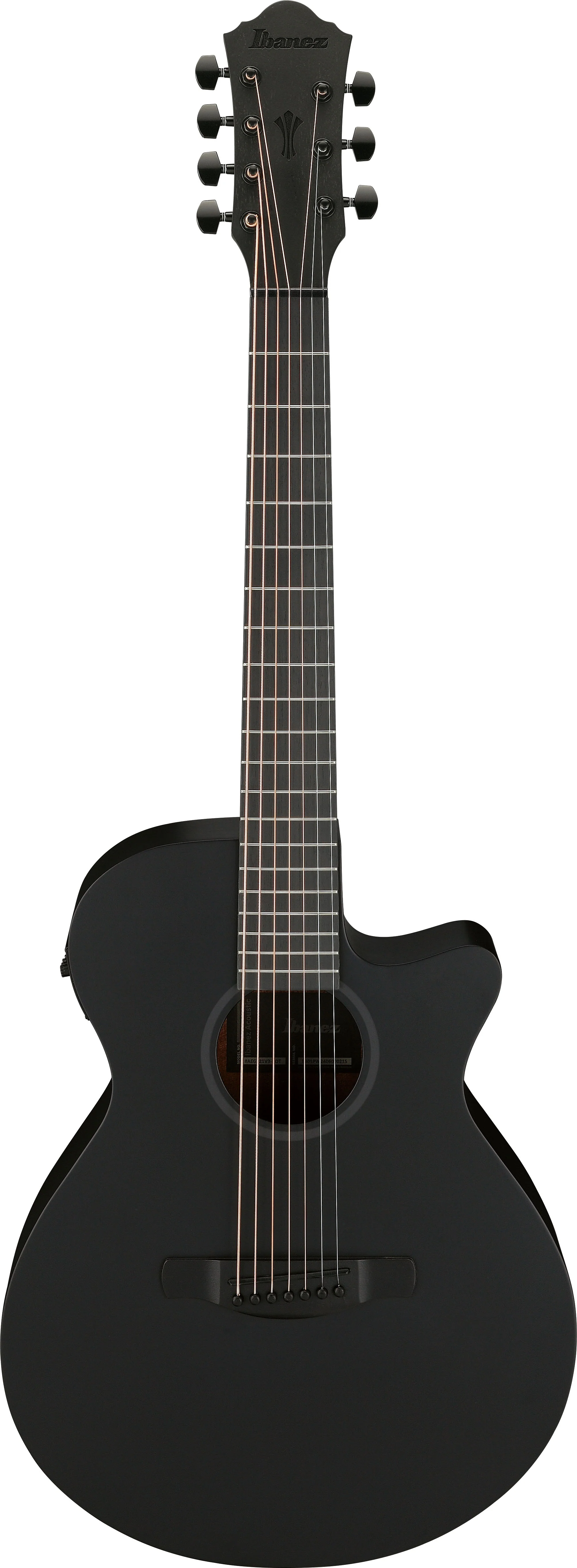 IBANEZ AEG721 BOT GUITARRA ELECTROACUSTICA 7 CUERDAS BLACK OUT
