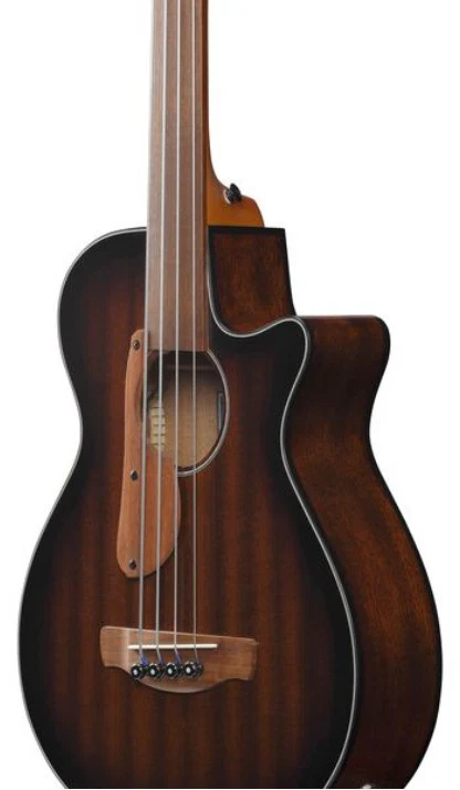 IBANEZ AEGB24FE MHS BAJO ELECTROACUSTICO FRETLESS MAHOGANY SUNBURST - Image 8