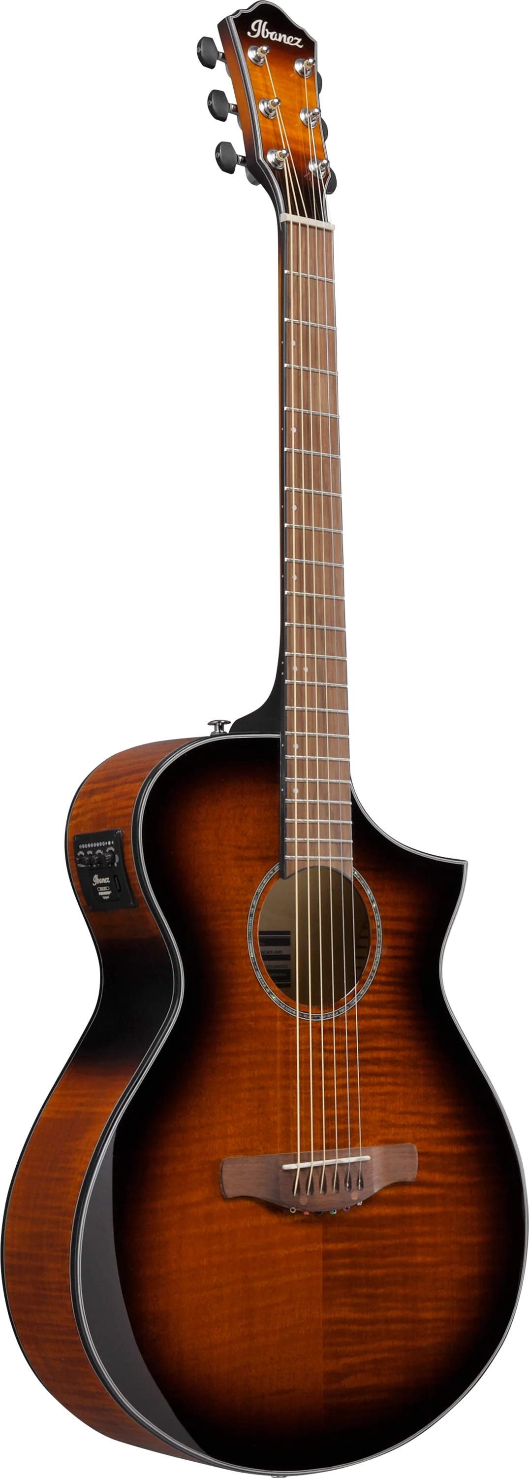 IBANEZ AEWC400 AMS GUITARRA ELECTROACUSTICA AMBER SUNBURST HIGH GLOSS - Image 2